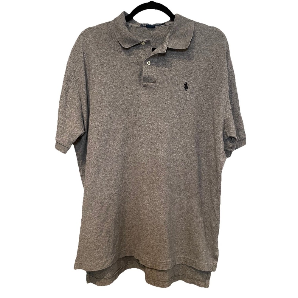 Men's‎ Polo Ralph Lauren Classic Fit Soft Touch Polo Shirt Heather Gray Sz Large